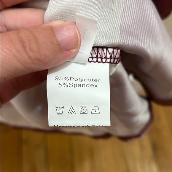 Striped Burgundy and Beige Maxi Dress* - Picture 6 of 8